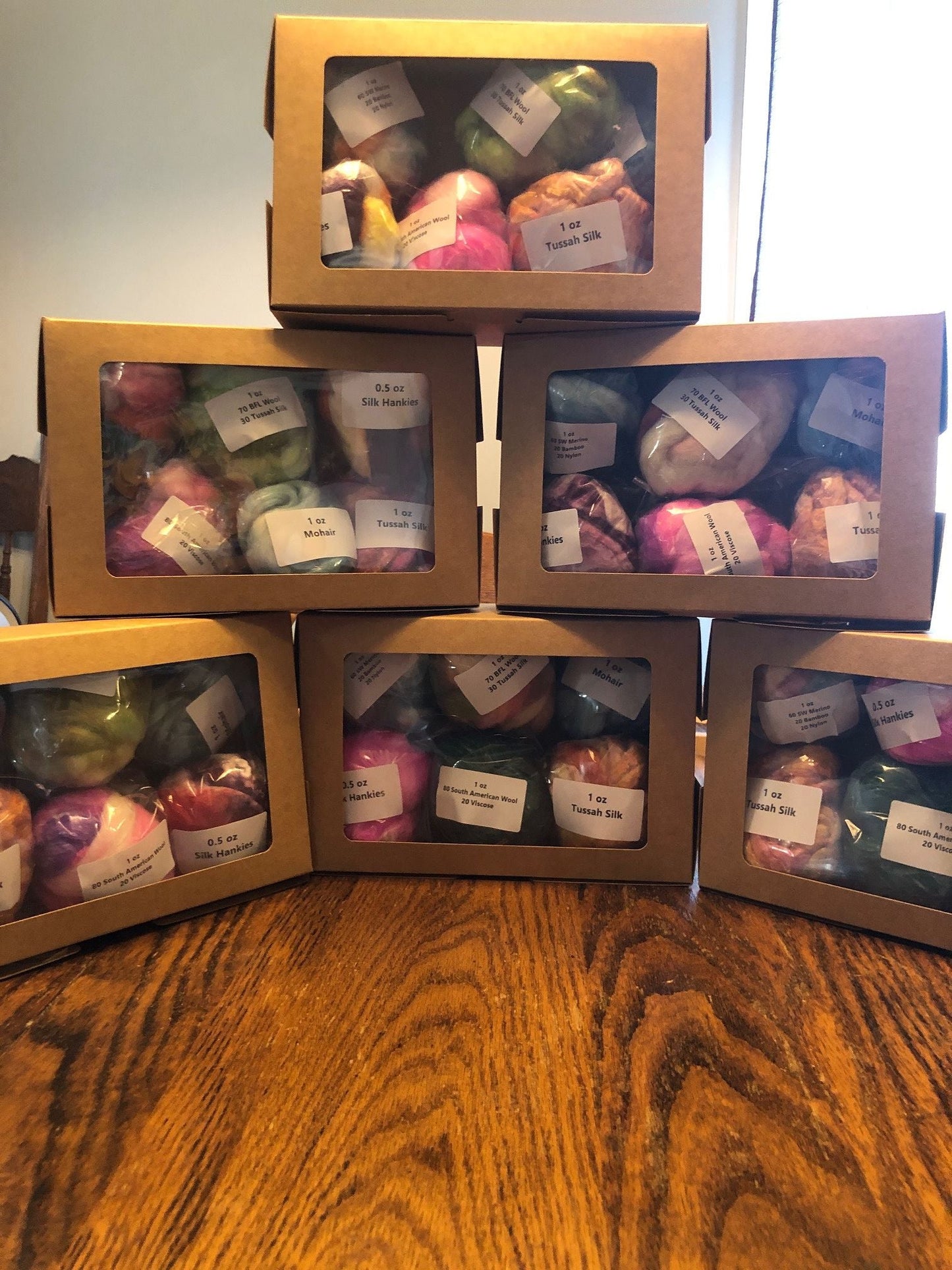 Fiber Tasting Kit of Flannel Cakes Fibers