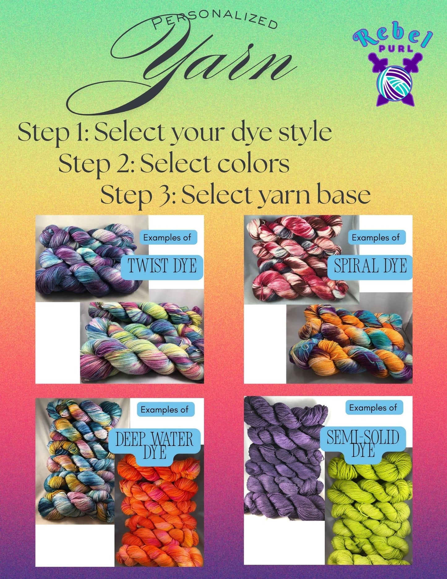 Personalized Yarn - Dyed to Order