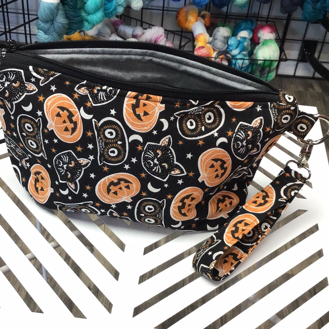 Vintage Halloween Small Zipper Bag