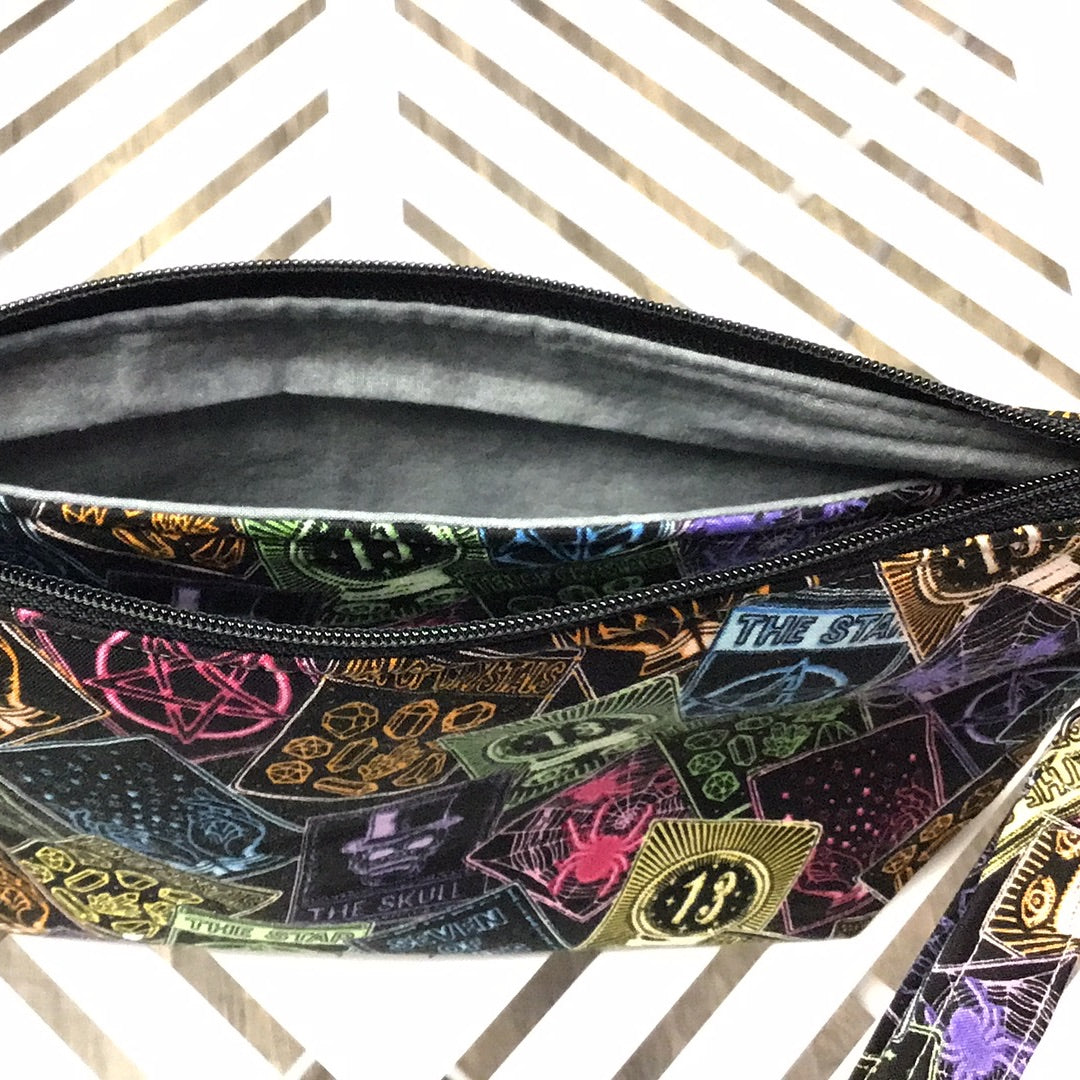 Neon Tarot Small Zipper Bag