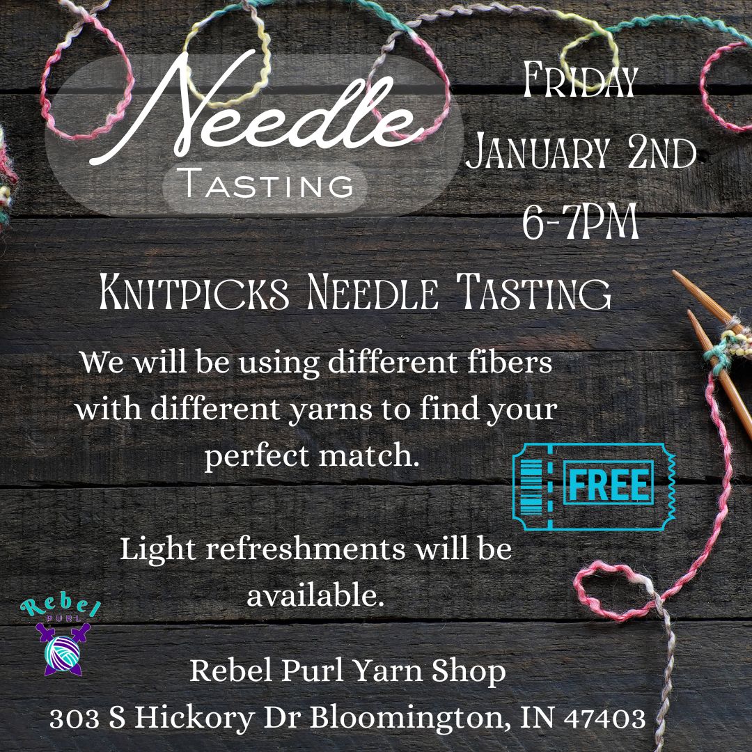 Needle Tasting with Evie - Friday January 2nd from 6-7PM