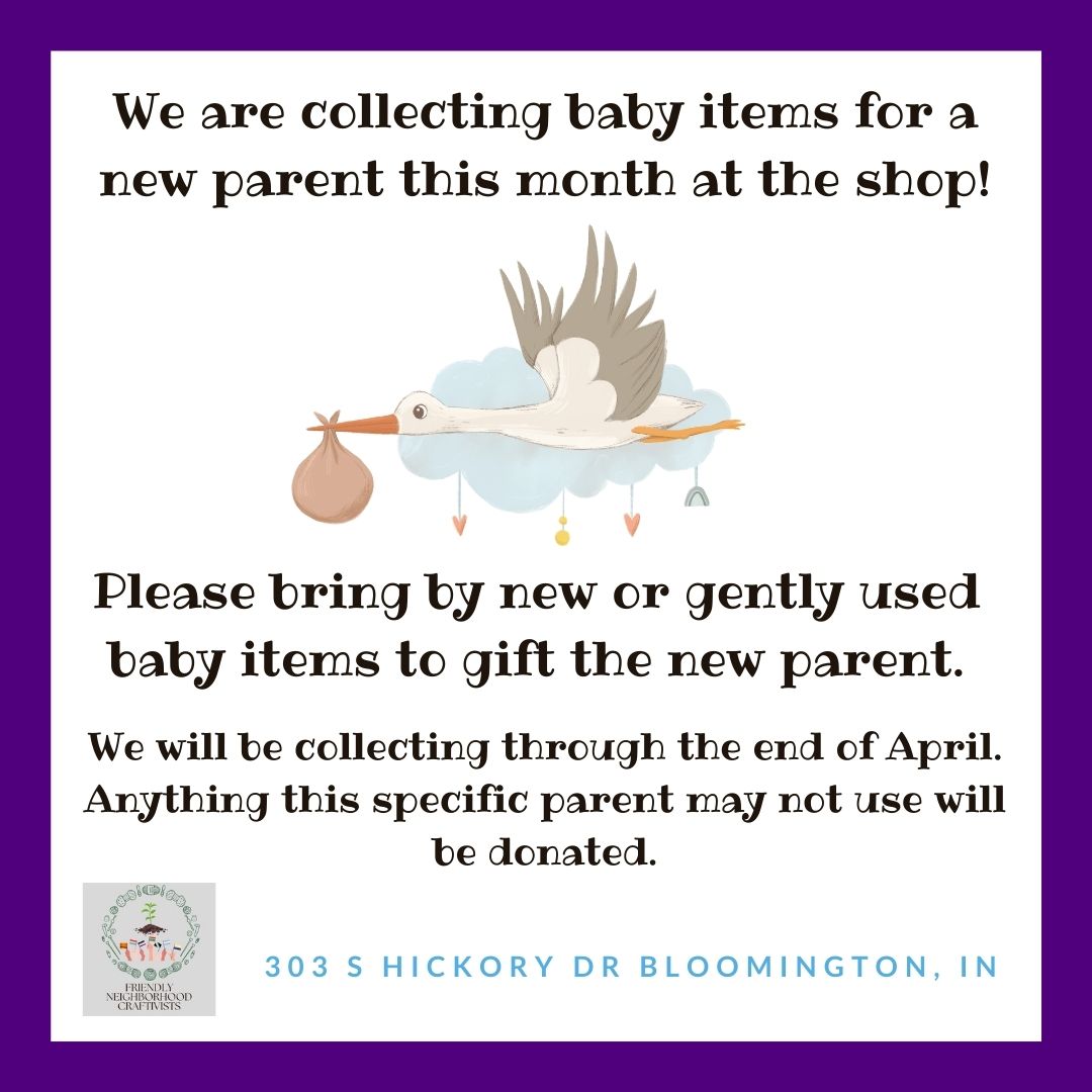 April 2025 Collecting Items for New Parent
