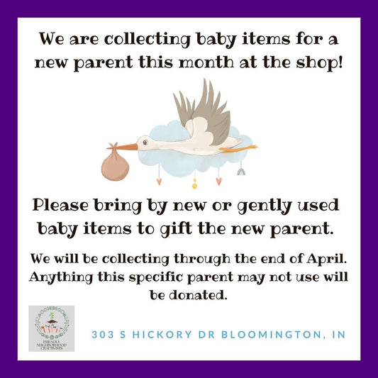 April 2025 Collecting Items for New Parent