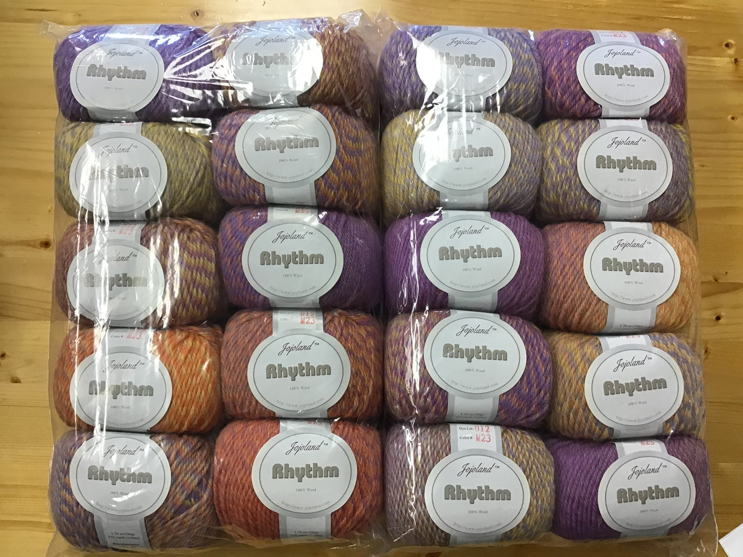 DeStash - Jojoland Rhythm 100% wool - lot of 20 balls