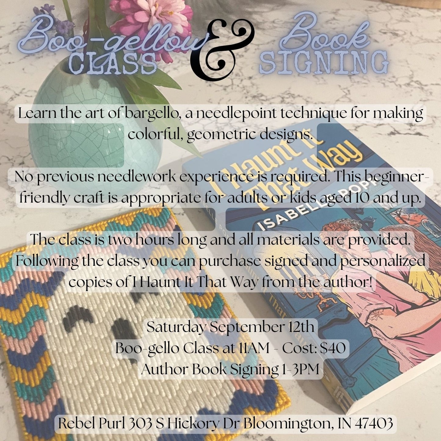 Boo-gello Class with Malia - Sat Sept 12th 11AM-1PM