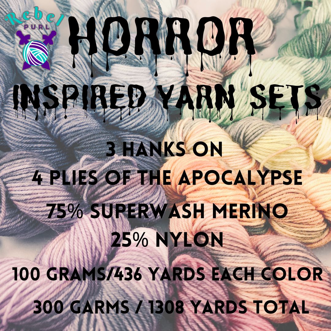 Horror Yarn Sets - Ready to Ship