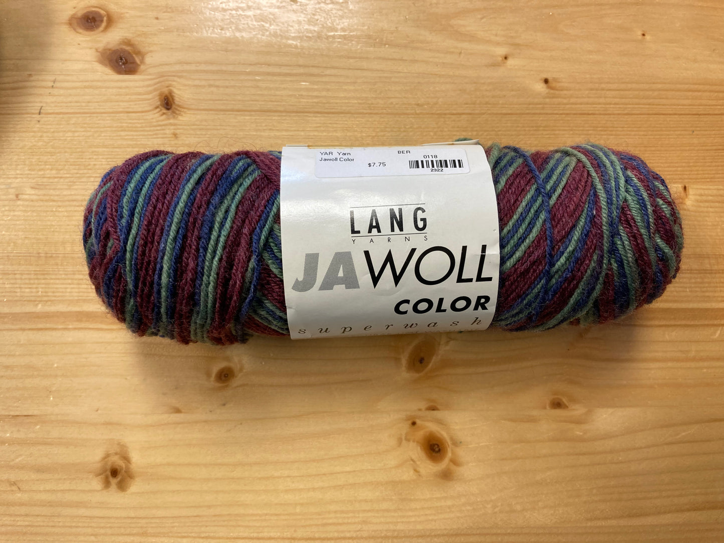 Lang Yarns Jawoll Color 75 superwash/18 polyamide/7 acrylic 45 grams, 190 meters