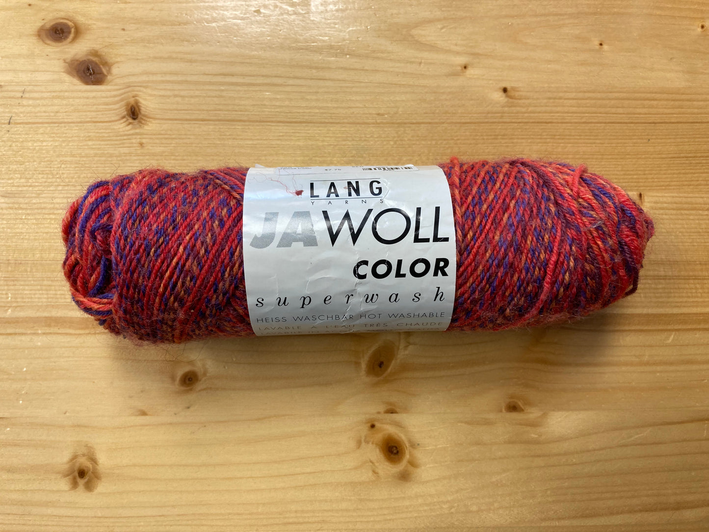 Lang Yarns Jawoll Color 75 superwash/18 polyamide/7 acrylic 45 grams, 190 meters