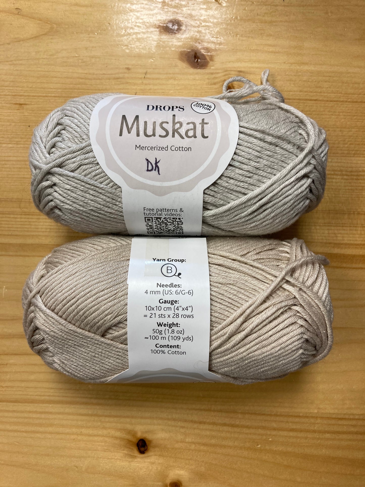 Drops Muskat 100% Mercerized Cotton DK, 50g