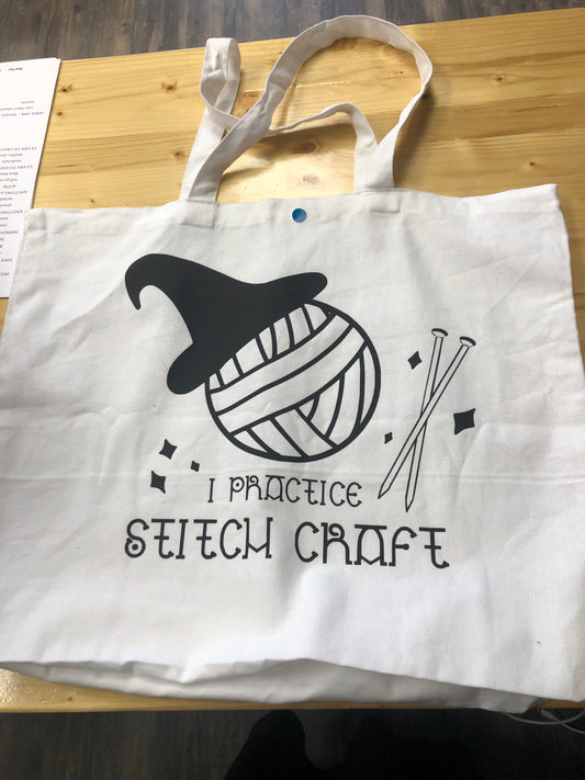 Stitch craft tote