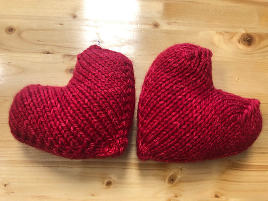 Heart Pillow Knit Pattern / Download