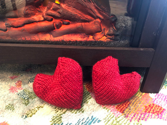 Heart Pillow Knit Pattern / Download