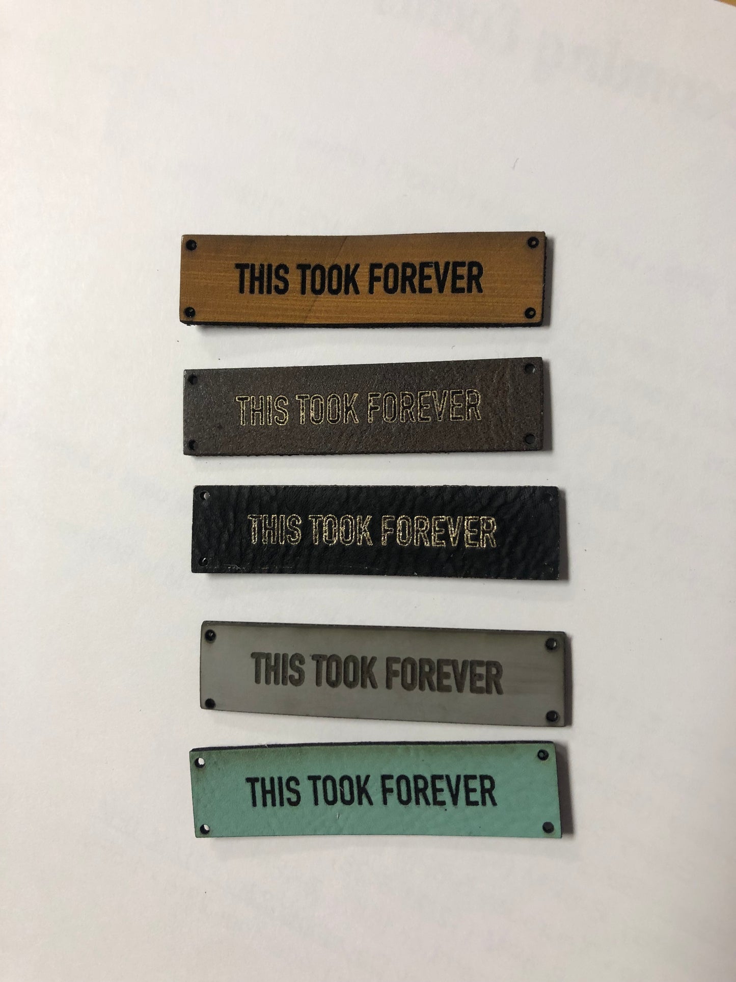 Infamous Cuts - handmade leather labels