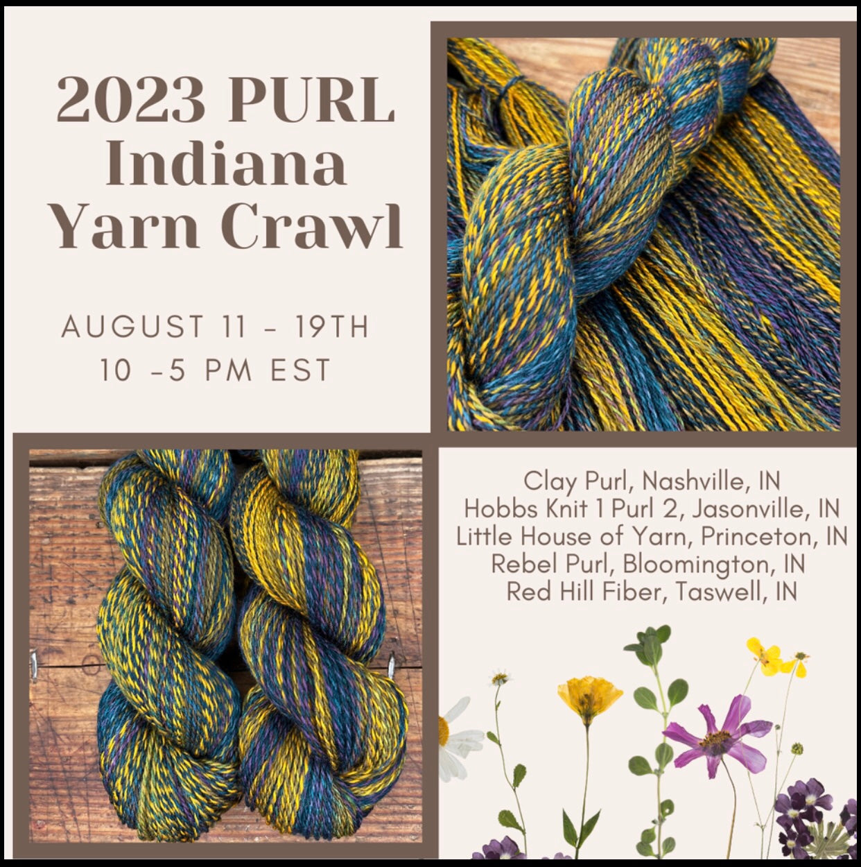 2023 PURL Indiana Yarn Crawl - Pre-Orders