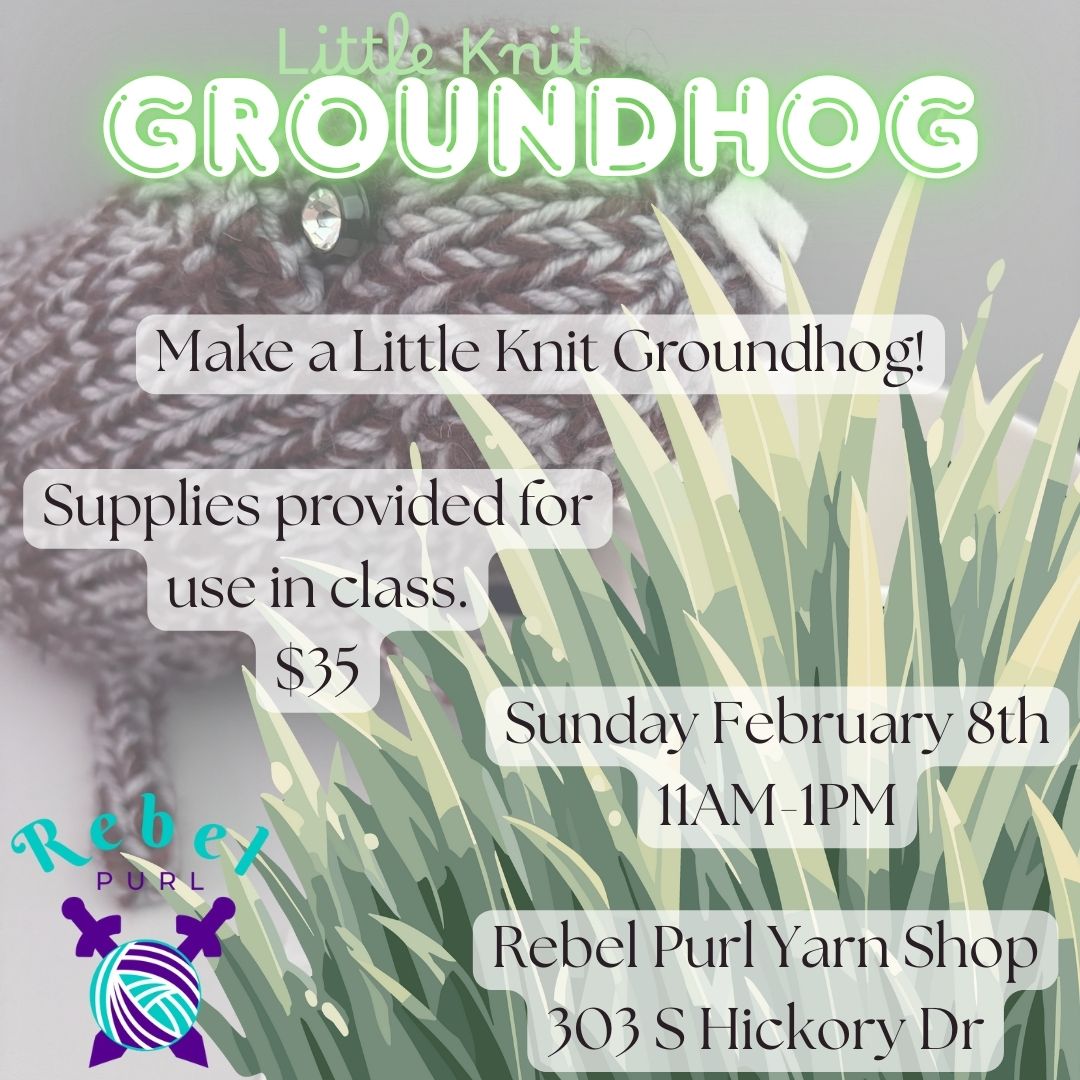 Little Knitted Groundhog with Karen - Feb 8th