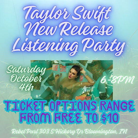 TS New Release Listening Party with Evie - Saturday October 4th