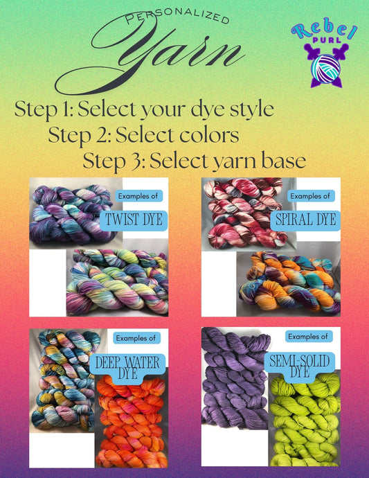Personalized Yarn - Dyed to Order