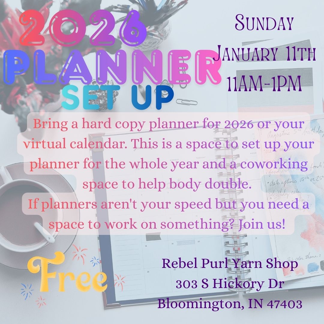 2026 Planner Set Up with Evie- Sunday January 11 11AM-1PM