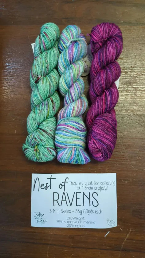 Nest of Ravens - Pretty in Pink, Moody Bloom and Golden Egg