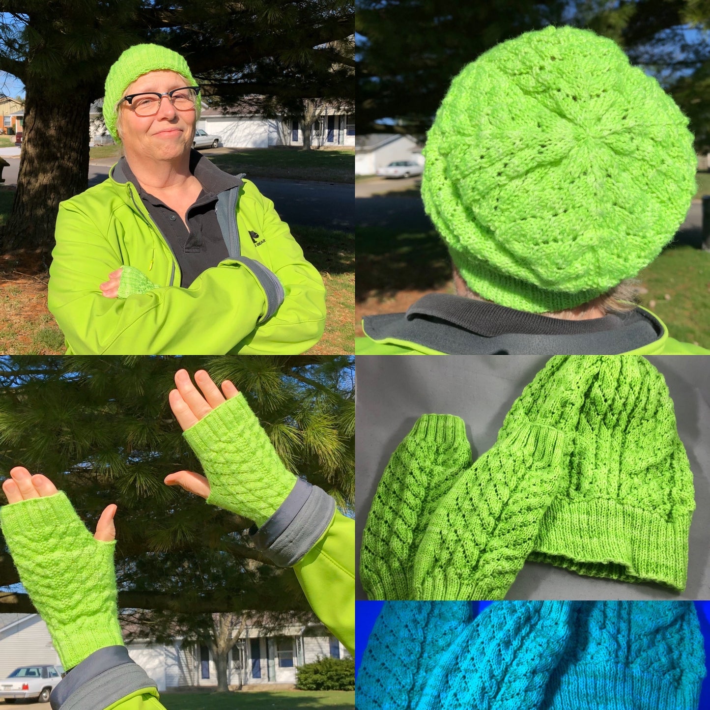 Mom's Hat & Mitts Set Pattern - digital download