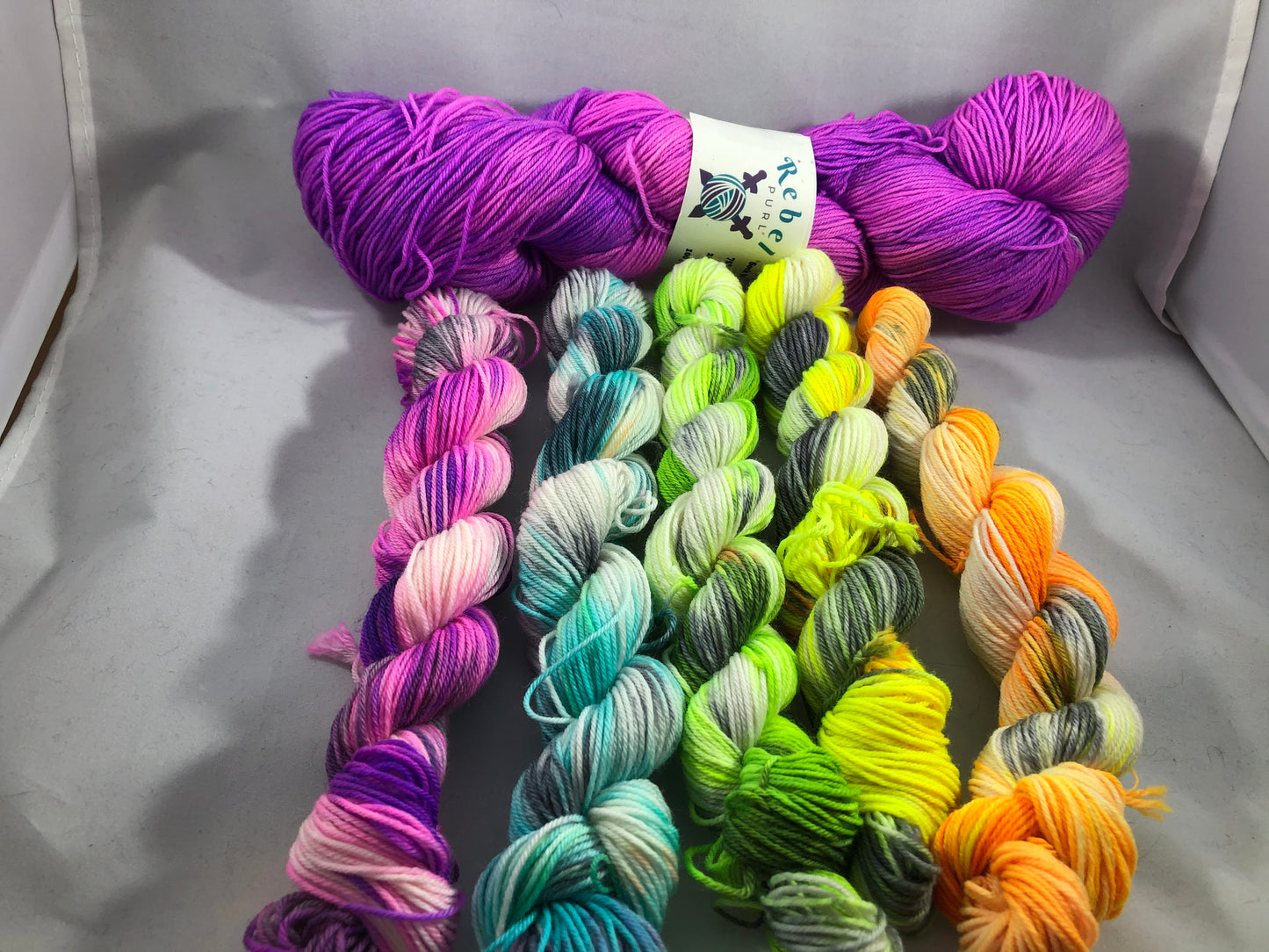 Riot Grrrl Rainbow Mini Skein Set